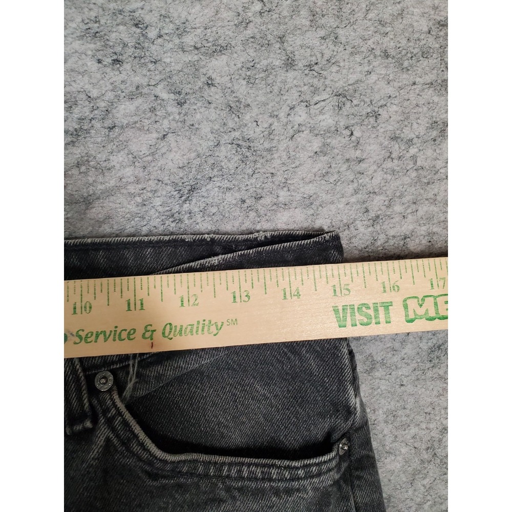 Vintsge Levi's 560 Orange Tab Jeans Mens 31x32 Black USA Loose Taper Distressed - Picture 12 of 16